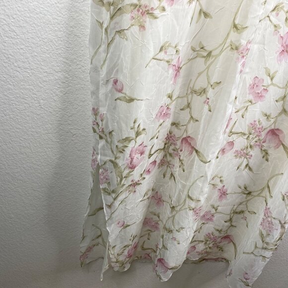 Ursula of Switzerland Dress White 18W Sleeveless Maxi Flora Romantic MOTB Whimsy - Picture 11 of 14